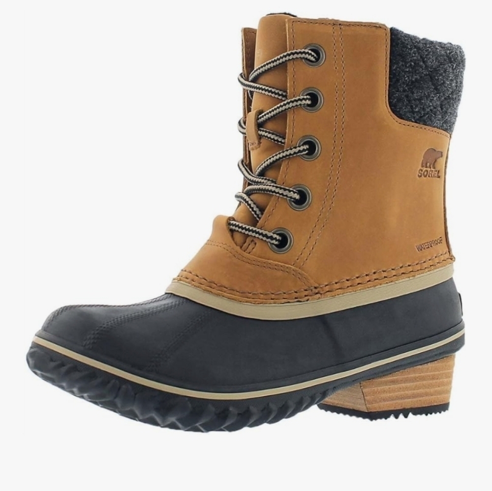 SOREL SLIMPACK LACE II WATERPROOF INSULATED BOOT SZ 8.5